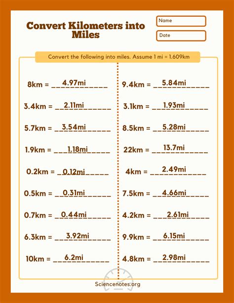 km to megameter|miles to kilometer chart printable.